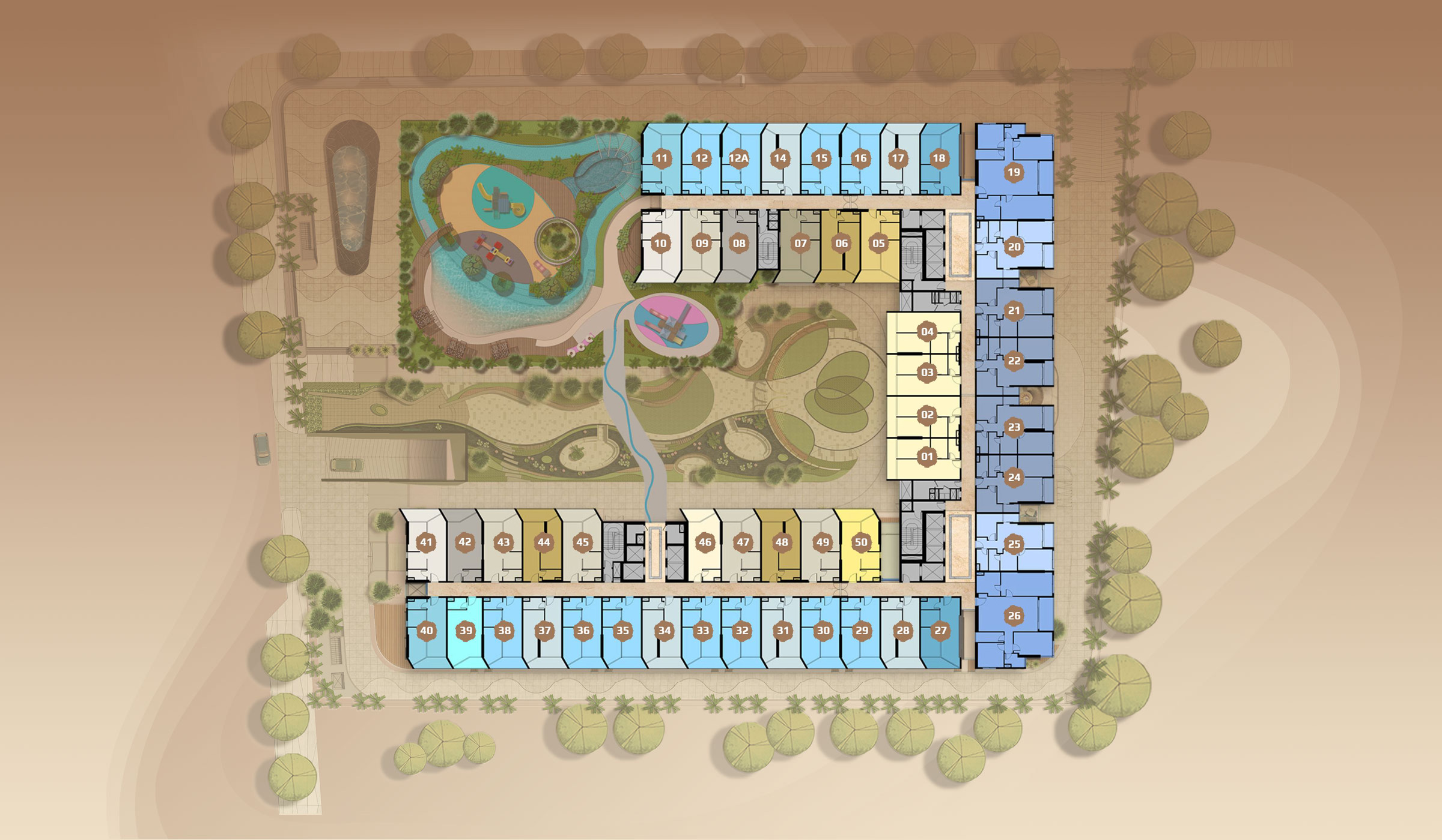 Mặt bằng Dự án Căn Hộ The Sóng Vũng Tàu