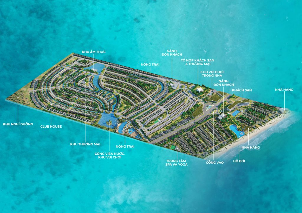 Mặt bằng tổng thể Dự án Novaworld Hồ Tràm