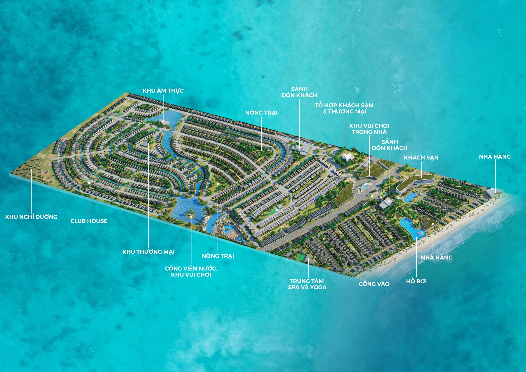 Mặt bằng tổng thể Dự án Novaworld Hồ Tràm