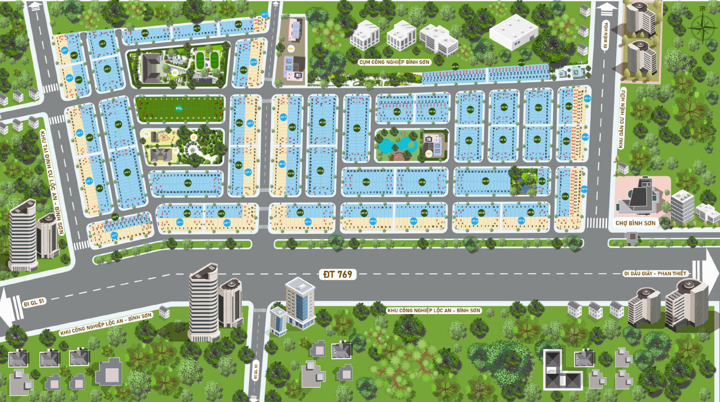 Mặt bằng chi tiết Dự án Đất Nền STC Long Thành